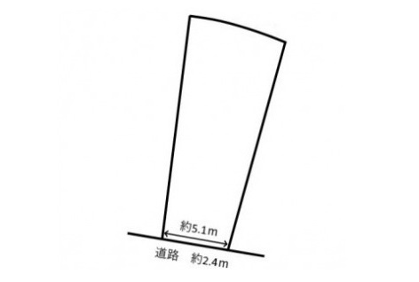 土地　鷺山の土地図|平面図