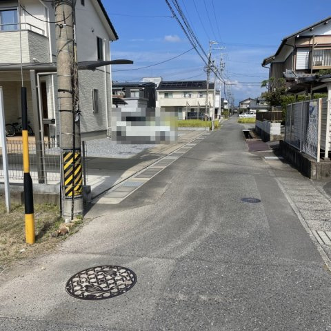 土地　長良友瀬の前面道路含む現地写真
