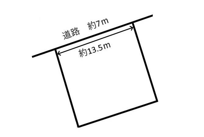 土地　三田洞東５丁目の土地図|平面図