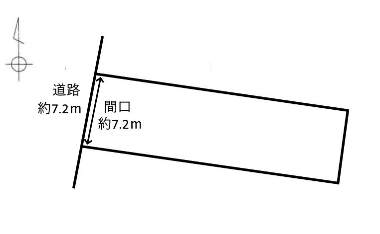 土地　万代町２丁目の土地図|平面図