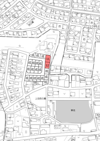 全21区画分譲地　鵜沼西町１丁目　12区画の地図
