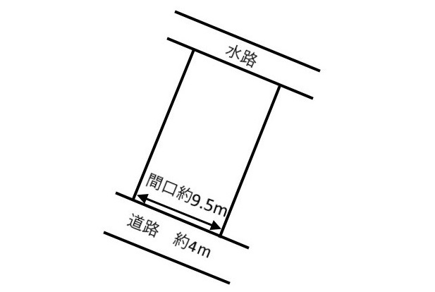 土地　折立の土地図|平面図