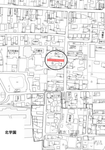 土地　北方の地図