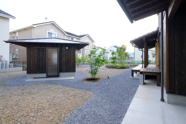 中古住宅 北方の庭|庭と小屋