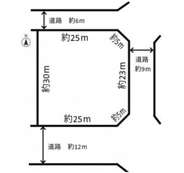 土地 桜台１丁目の土地図|平面図