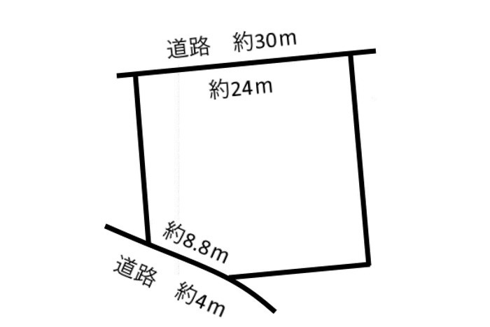 土地 日野南９丁目の土地図|平面図
