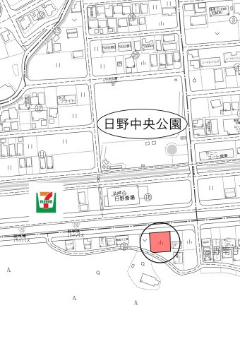 土地 日野南９丁目の地図|地図