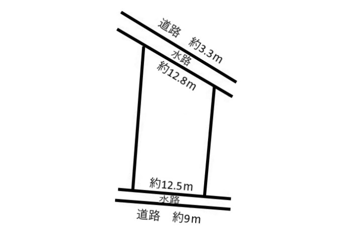 土地 日野東２丁目の土地図|平面図