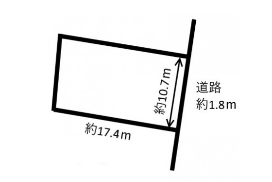 土地　福光東１丁目の土地図|平面図