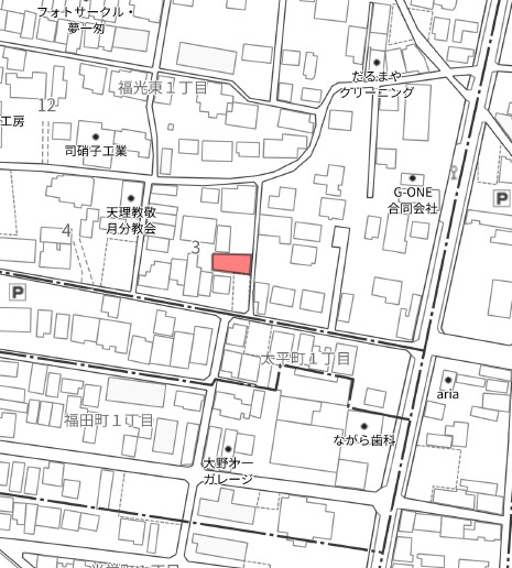 土地　福光東１丁目の地図