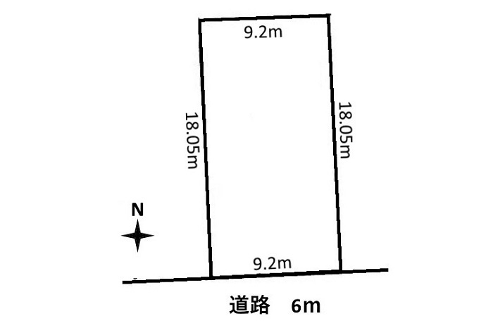 土地　三輪の土地図|平面図