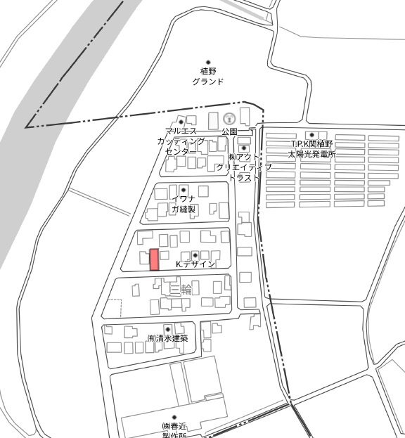 土地　三輪の区画図|地図