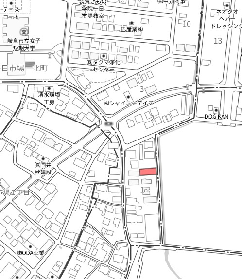 土地　一日市場北町の地図|地図