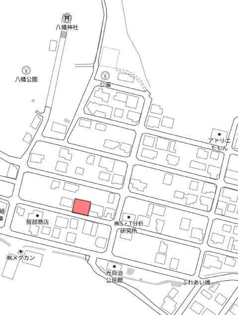 土地　石谷の地図