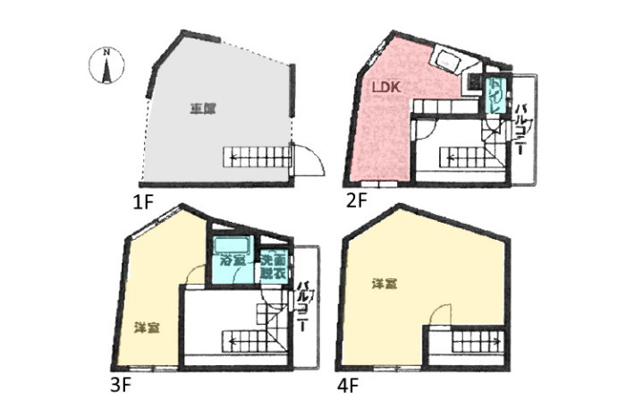 中古住宅 柳津町東塚５丁目の間取り|平面図
