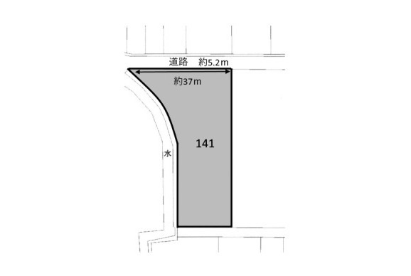 土地　福富永田の土地図|平面図