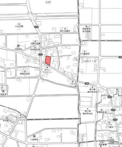 中古住宅　北野の地図