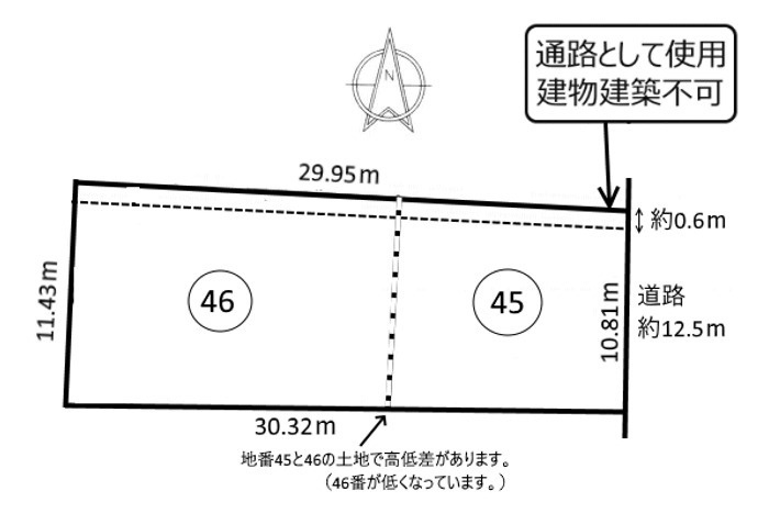 土地 東加茂２丁目の土地図|平面図