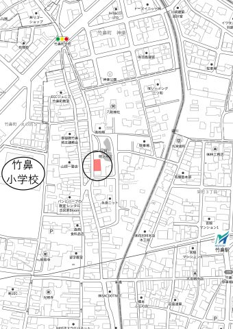 土地　竹鼻町の地図