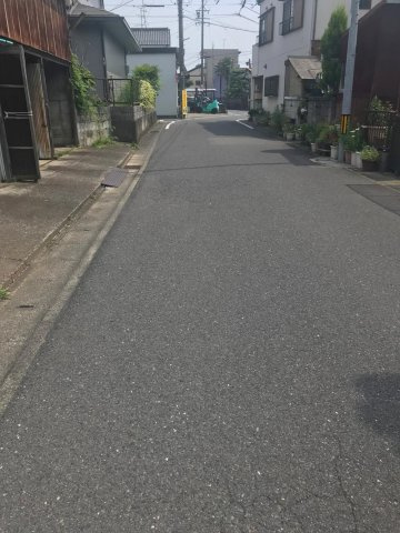 土地　竹鼻町の前面道路含む現地写真