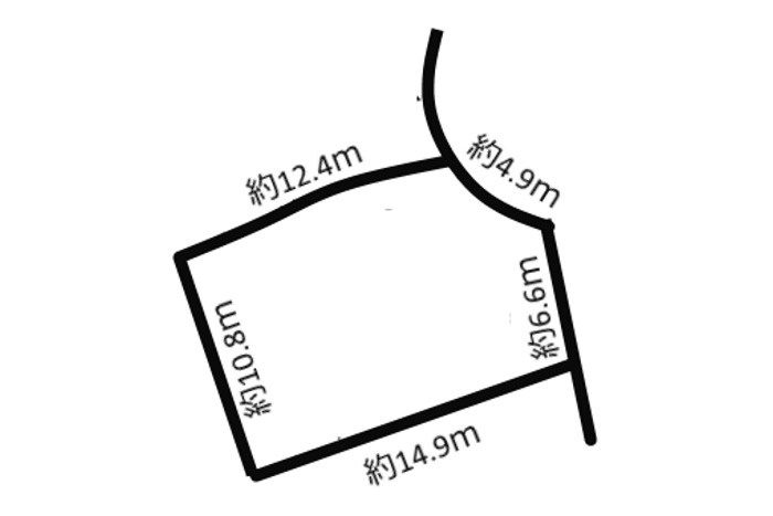 土地 大字西方の土地図|平面図