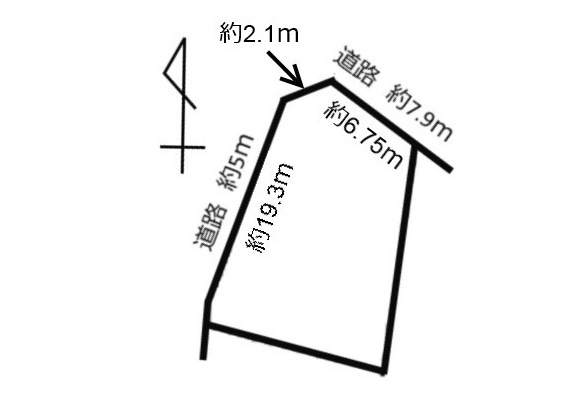 土地　屋井の土地図|平面図