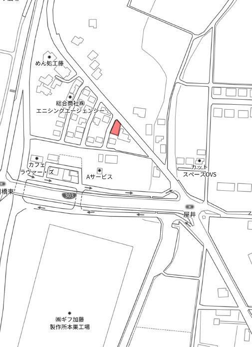 土地　屋井の地図|地図