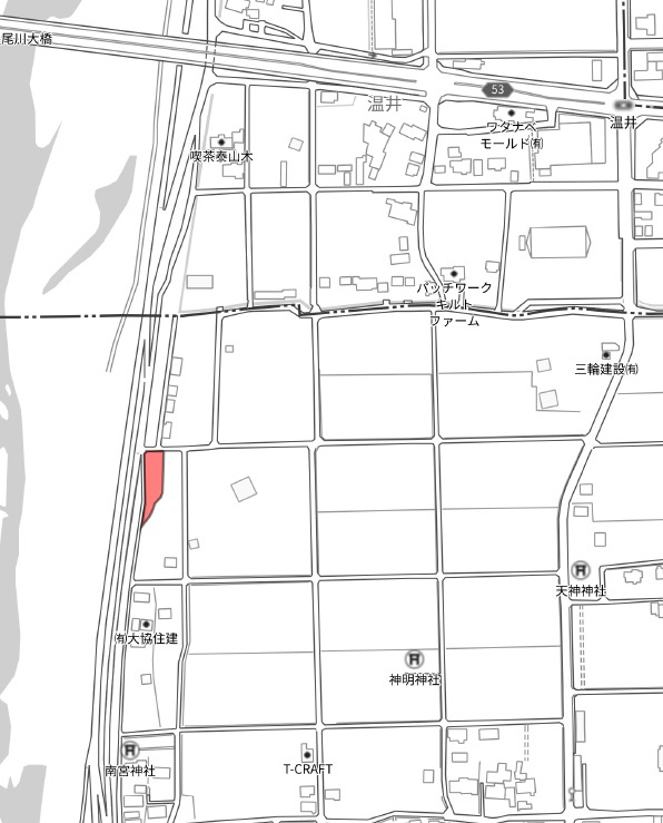 土地　七崎の地図