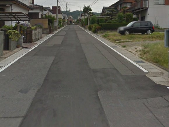 土地 加野２丁目の前面道路含む現地写真|外観