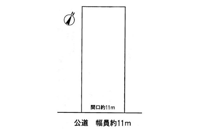 土地　茶屋新田１丁目の土地図|平面図