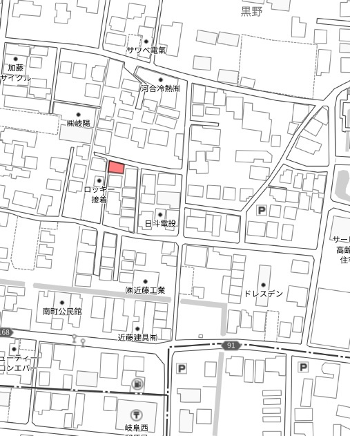 土地　黒野の地図|地図