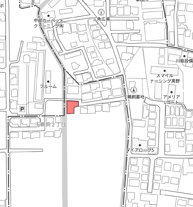 土地　下鵜飼２丁目の地図|地図