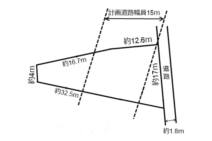 土地 領下の土地図|平面図