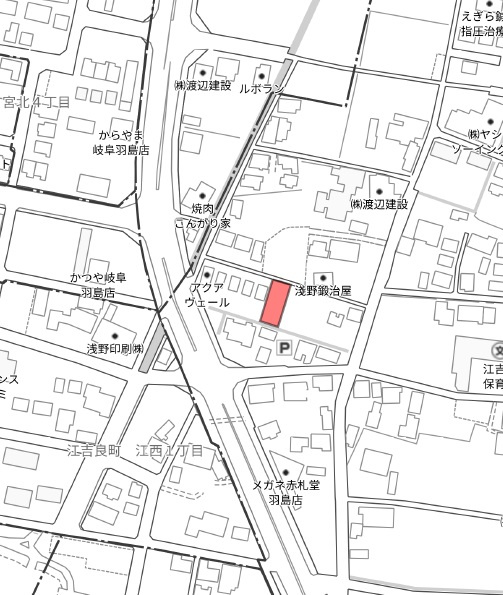 土地　江吉良町の地図