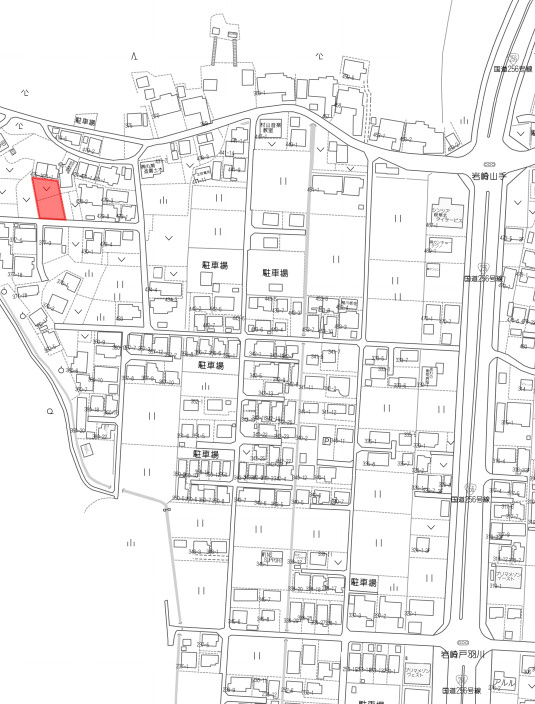 土地　岩崎の地図