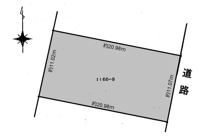 土地 千疋北１丁目の土地図|平面図