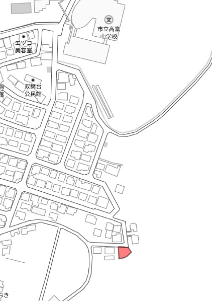 土地　高富の地図|地図