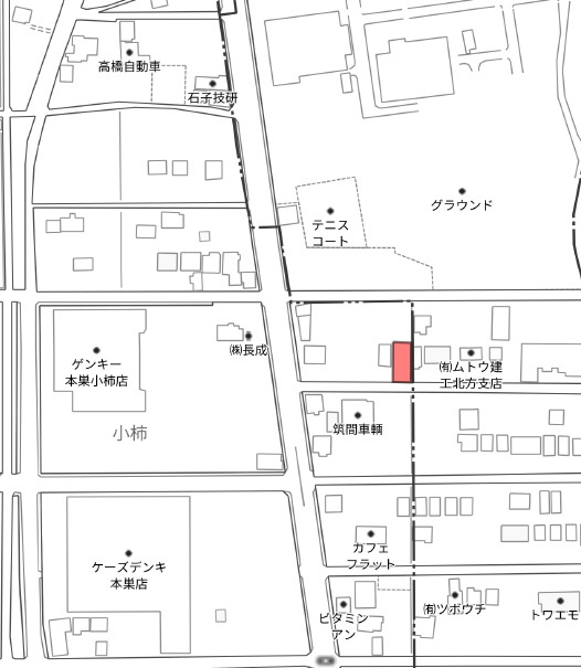 土地　小柿の地図|地図