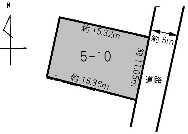 土地 天池１丁目の土地図|平面図
