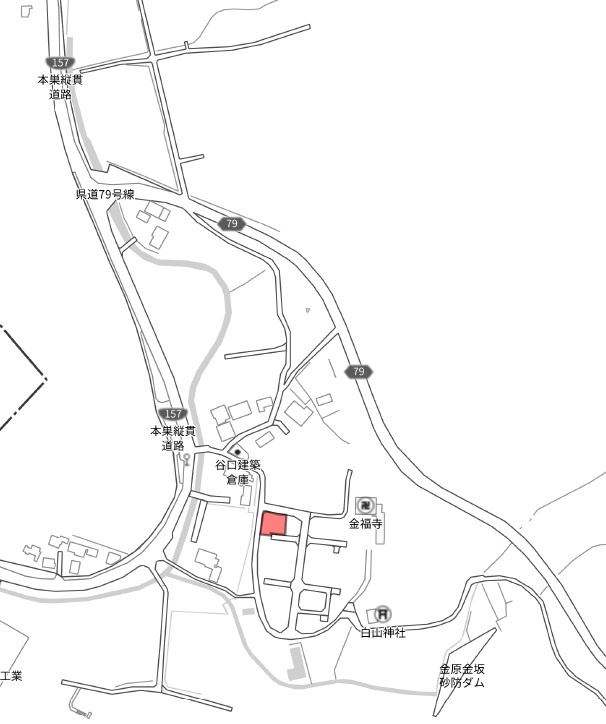 土地　金原の地図