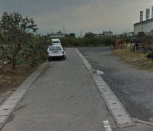 土地　政田の前面道路含む現地写真