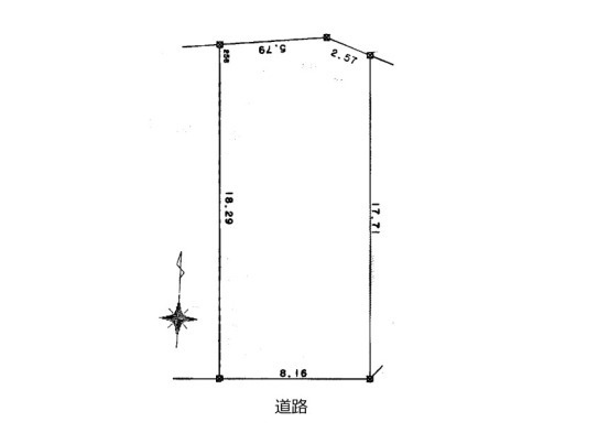 土地 松尾の区画図|平面図