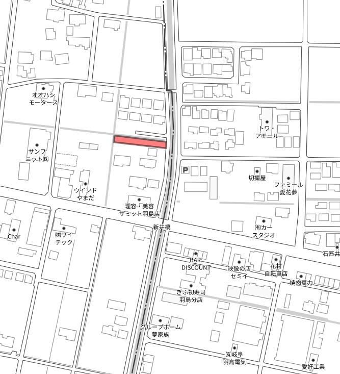 土地　竹鼻町飯柄の地図