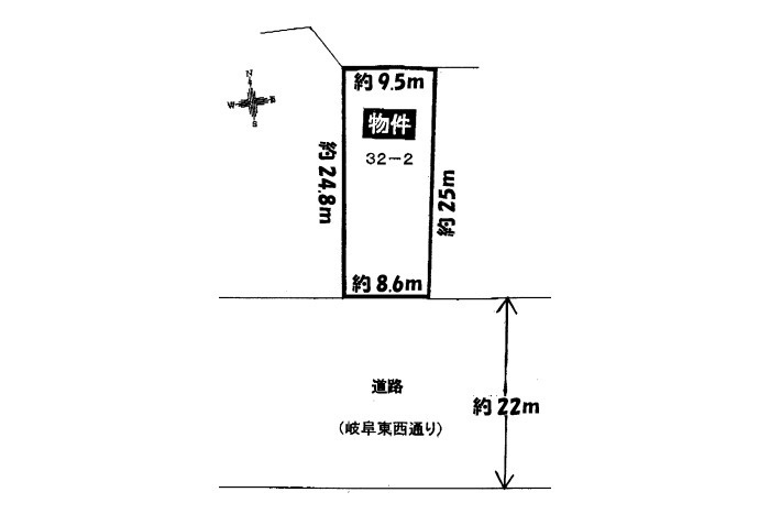 土地 金園町１０丁目の土地図|平面図