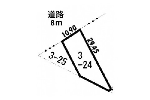 土地　三田洞東４丁目の土地図|平面図