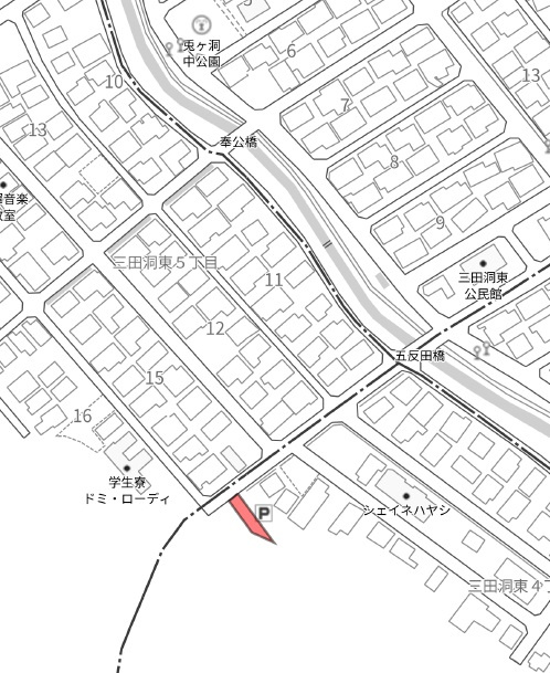 土地　三田洞東４丁目の地図|地図