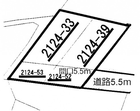 土地　福富の土地図|平面図