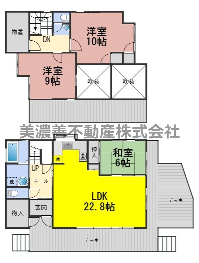 ５９８６１　高山市荘川町六厩別荘の間取り