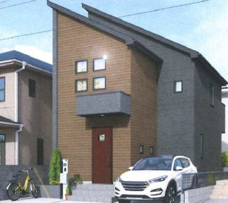 【外観パース】 | イメージパースの為、実際のものとは色仕様デザイン等変更となる場合がございます。