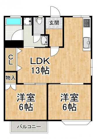 【間取り】 | 藤沢台ハイツB棟